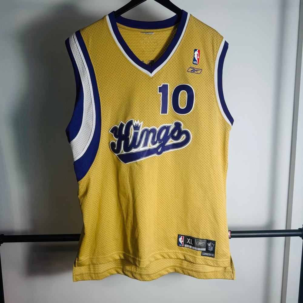 Men's Reebok Sacramento Kings alternate gold bibby Jersey XL